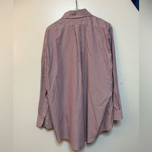 Burgundy Pin Striped Button Down